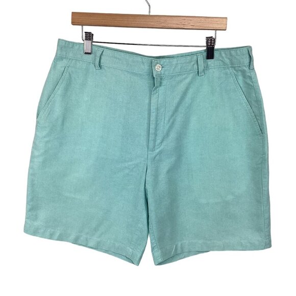 JOS. A. Bank Stays Cool Men's‎ Shorts 36 Light Green 100% Cotton - Picture 1 of 7